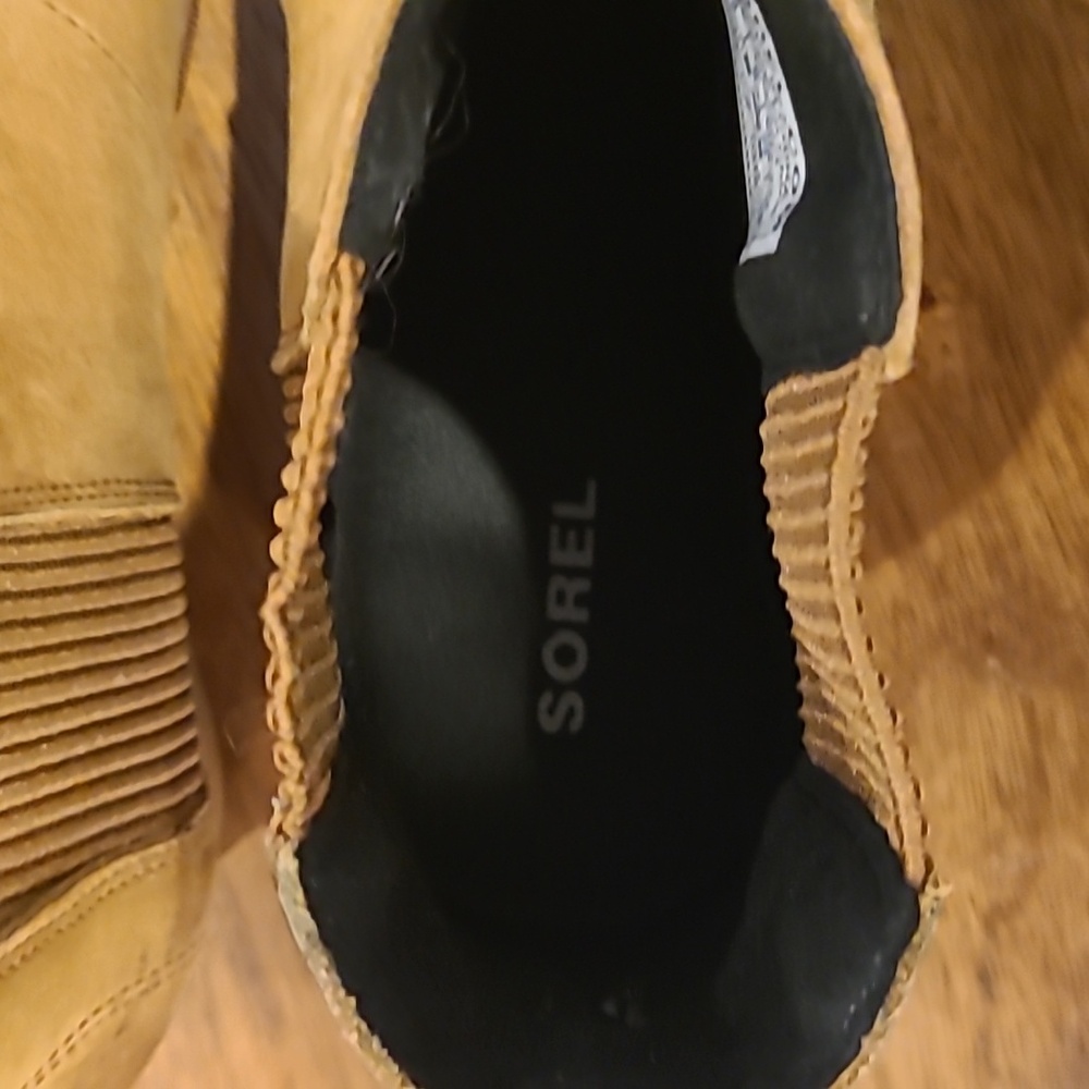 Sorel Lea Wedge Joan of Arctic Chelsea Wedge Camel Brown 8 waterproof - Picture 4 of 9
